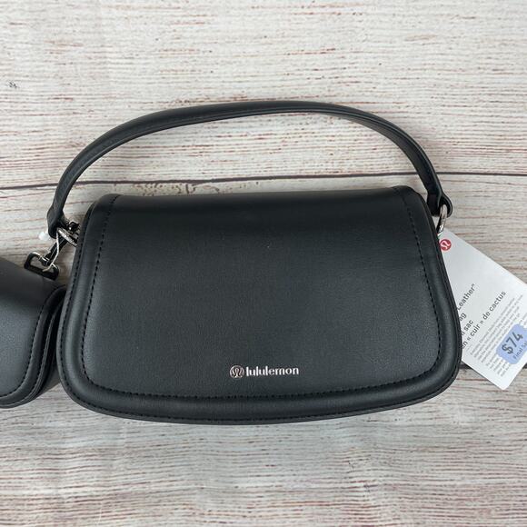 Lululemon Leather Alternative Mini Bag Purse w/ Strap - Picture 2 of 8